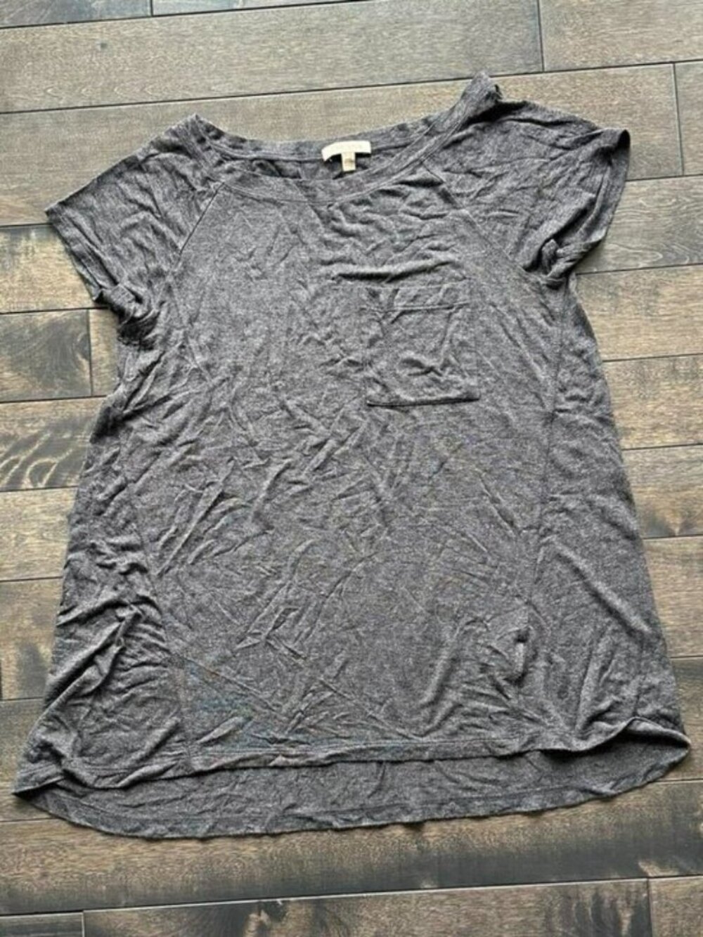 Anthropologie Soft Pocket Tee Bordeaux